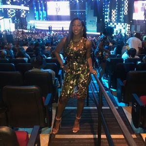 Floral see through dress